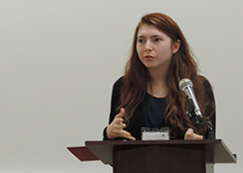 Presenting at conference